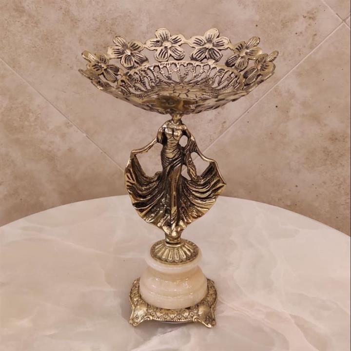 میوه خوری برنزی مدل نسترن سایز کوچک